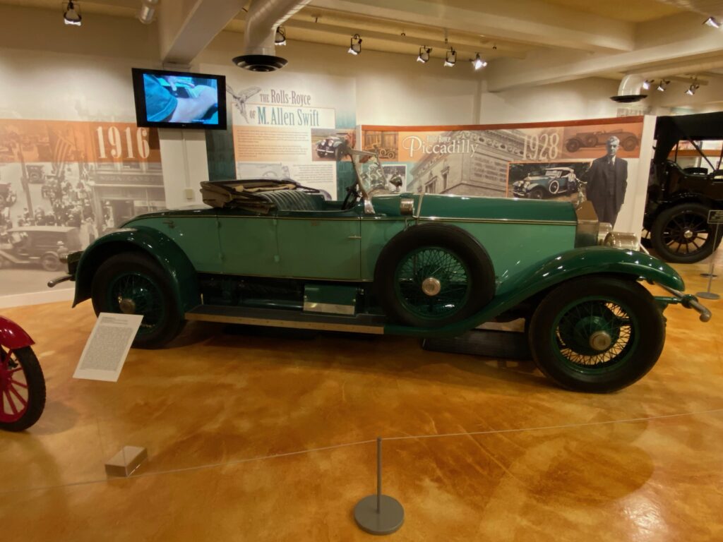 The Rolls-Royce of M. Allen Swift in the Lyman and Merrie Wood Museum of Springfield History